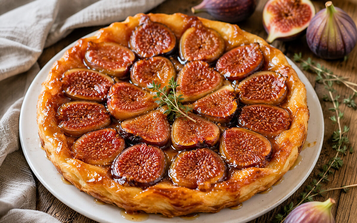 Tarte Tatin rovesciata ai fichi